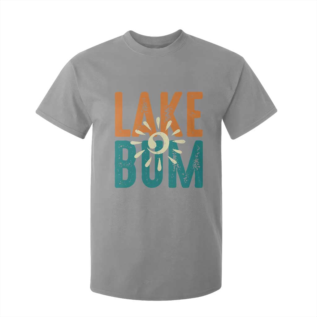 Funny Lake Bum Summer Vacation T Shirt For Kid Lake Life Sun Light TS11 Sport Gray Print Your Wear