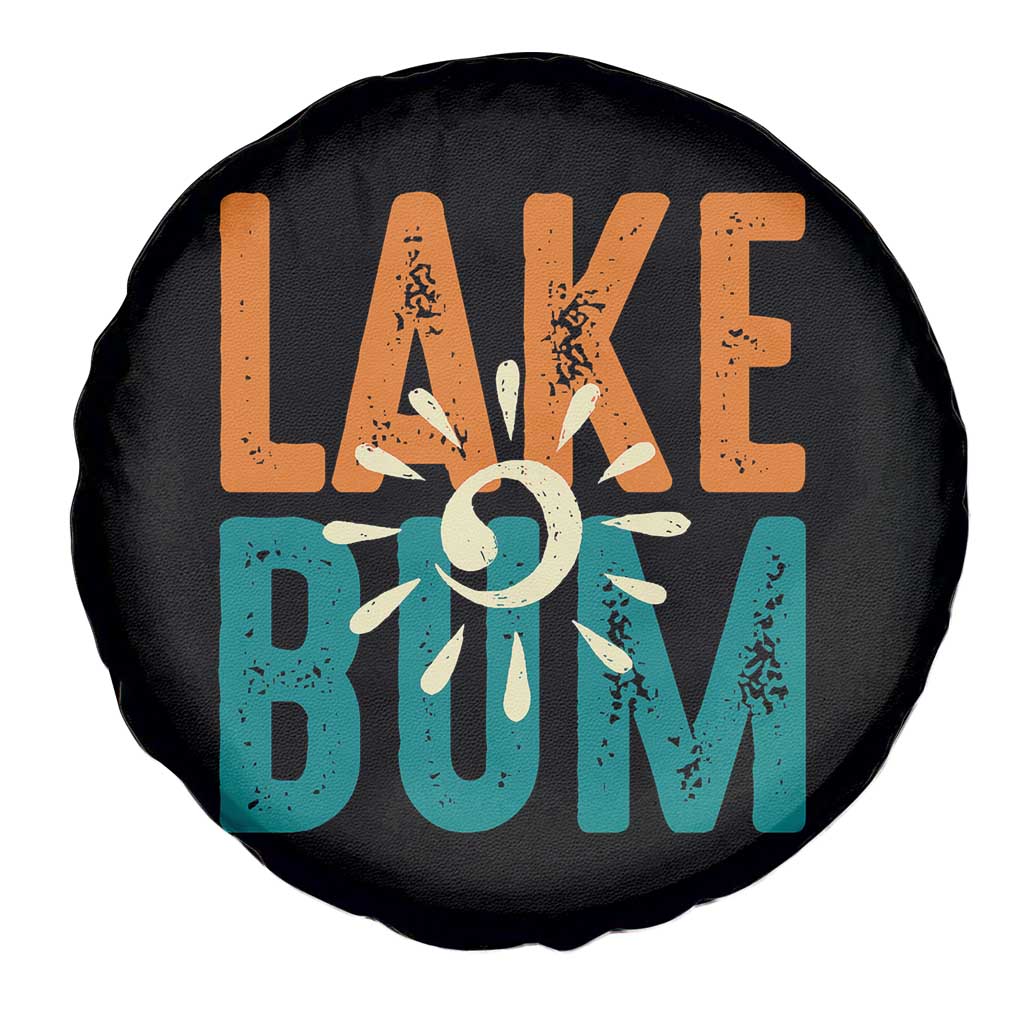 Funny Lake Bum Summer Vacation Spare Tire Cover Lake Life Sun Light TS11 Print Your Wear