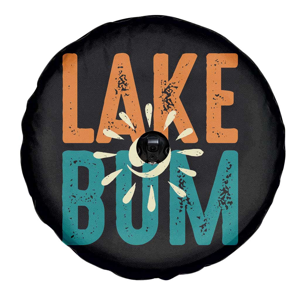 Funny Lake Bum Summer Vacation Spare Tire Cover Lake Life Sun Light TS11 Print Your Wear