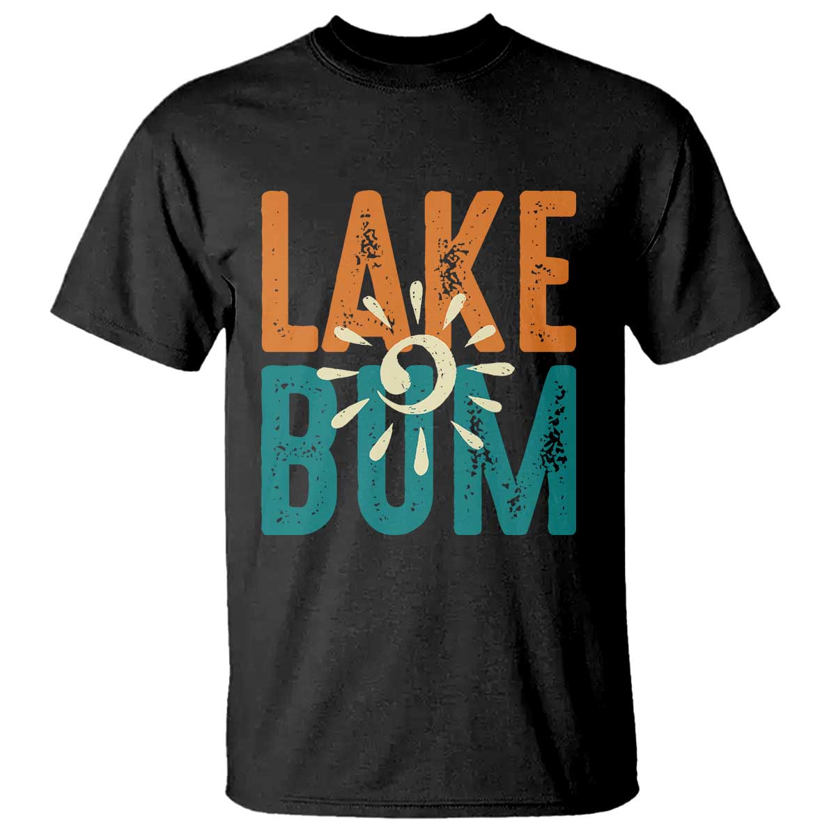 Funny Lake Bum Summer Vacation T Shirt Lake Life Sun Light TS11 Black Print Your Wear