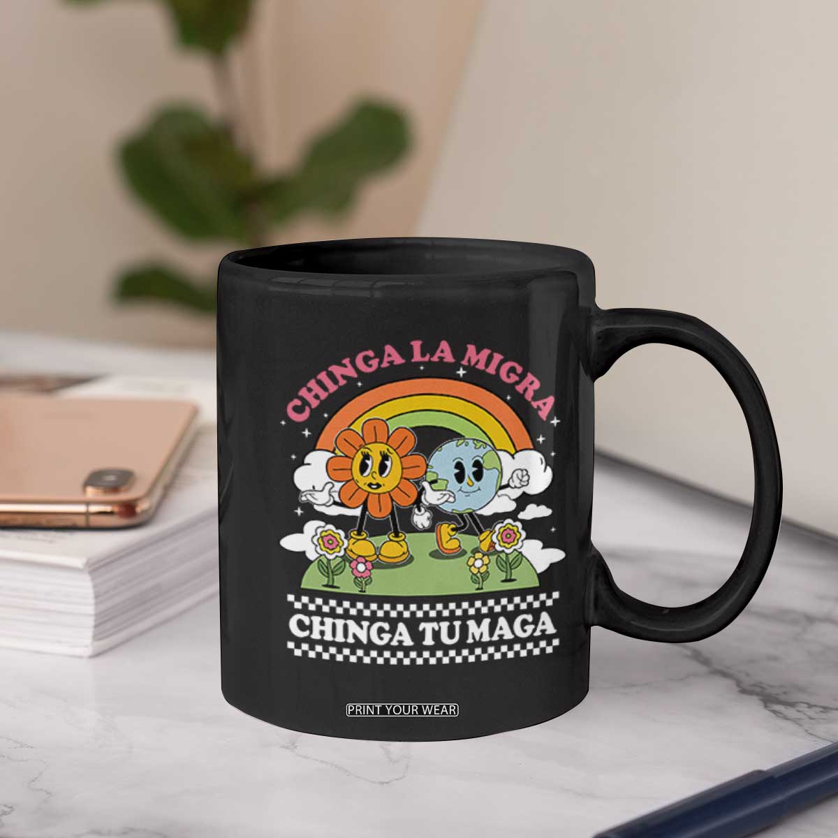 Chinga La Migra Chinga Tu Maga Coffee Mug Immigration Rights TS11 Print Your Wear