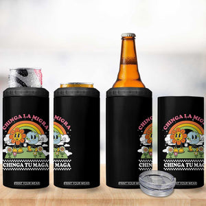Chinga La Migra Chinga Tu Maga 4 in 1 Can Cooler Tumbler Immigration Rights TS11 Print Your Wear