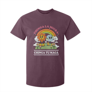 Chinga La Migra Chinga Tu Maga T Shirt For Kid Immigration Rights TS11 Maroon Print Your Wear