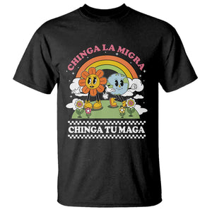 Chinga La Migra Chinga Tu Maga T Shirt - Immigration Rights Protest Graphic Tee TS11 Black Print Your Wear