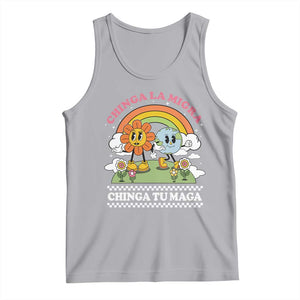 Chinga La Migra Chinga Tu Maga Tank Top Immigration Rights TS11 Athletic Heather Print Your Wear