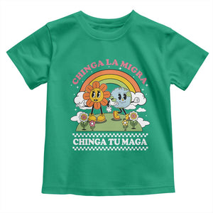 Chinga La Migra Chinga Tu Maga Toddler T Shirt Immigration Rights TS11 Irish Green Print Your Wear
