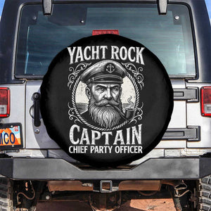 Funny Yacht Rock Captain Spare Tire Cover Chief Party Officer Pontoon Boat Sailor TS11 No hole Black Print Your Wear