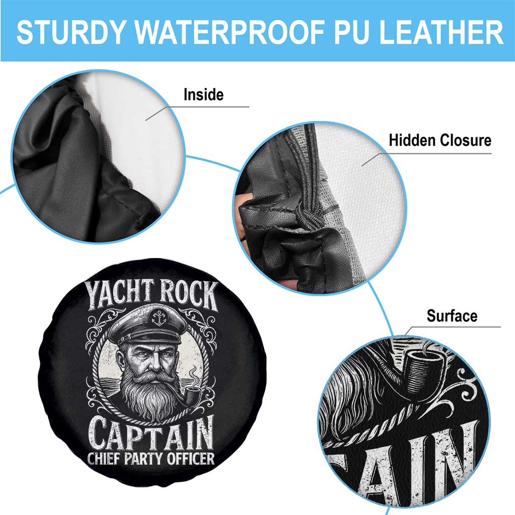 Funny Yacht Rock Captain Spare Tire Cover Chief Party Officer Pontoon Boat Sailor TS11 Print Your Wear