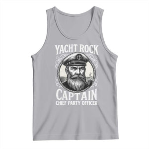 Funny Yacht Rock Captain Tank Top Chief Party Officer Pontoon Boat Sailor TS11 Athletic Heather Print Your Wear