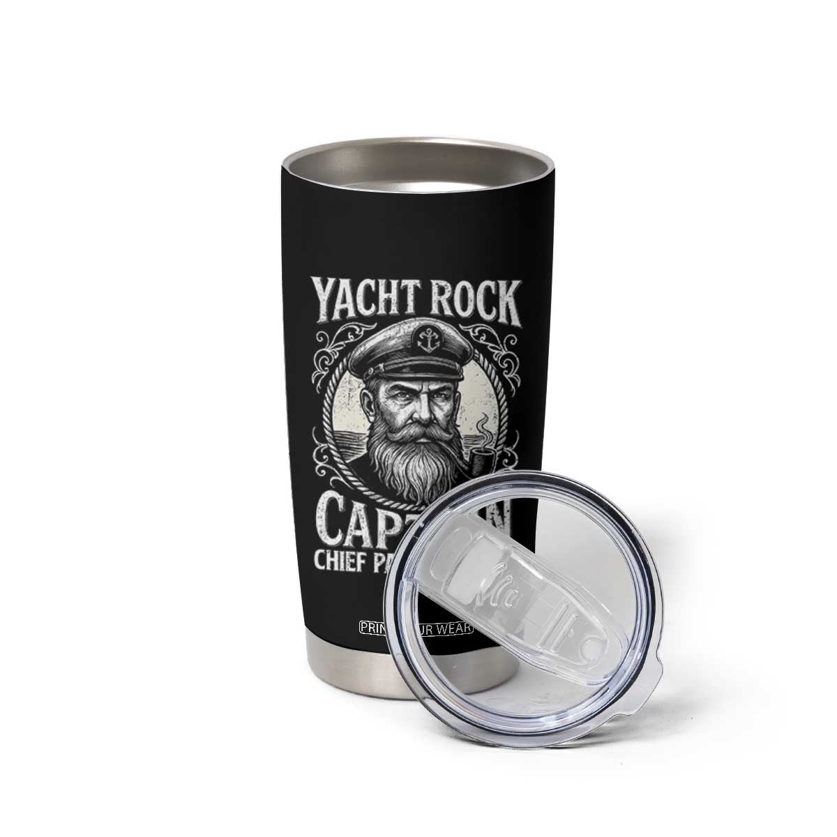 Funny Yacht Rock Captain Tumbler Cup Chief Party Officer Pontoon Boat Sailor TS11 Print Your Wear