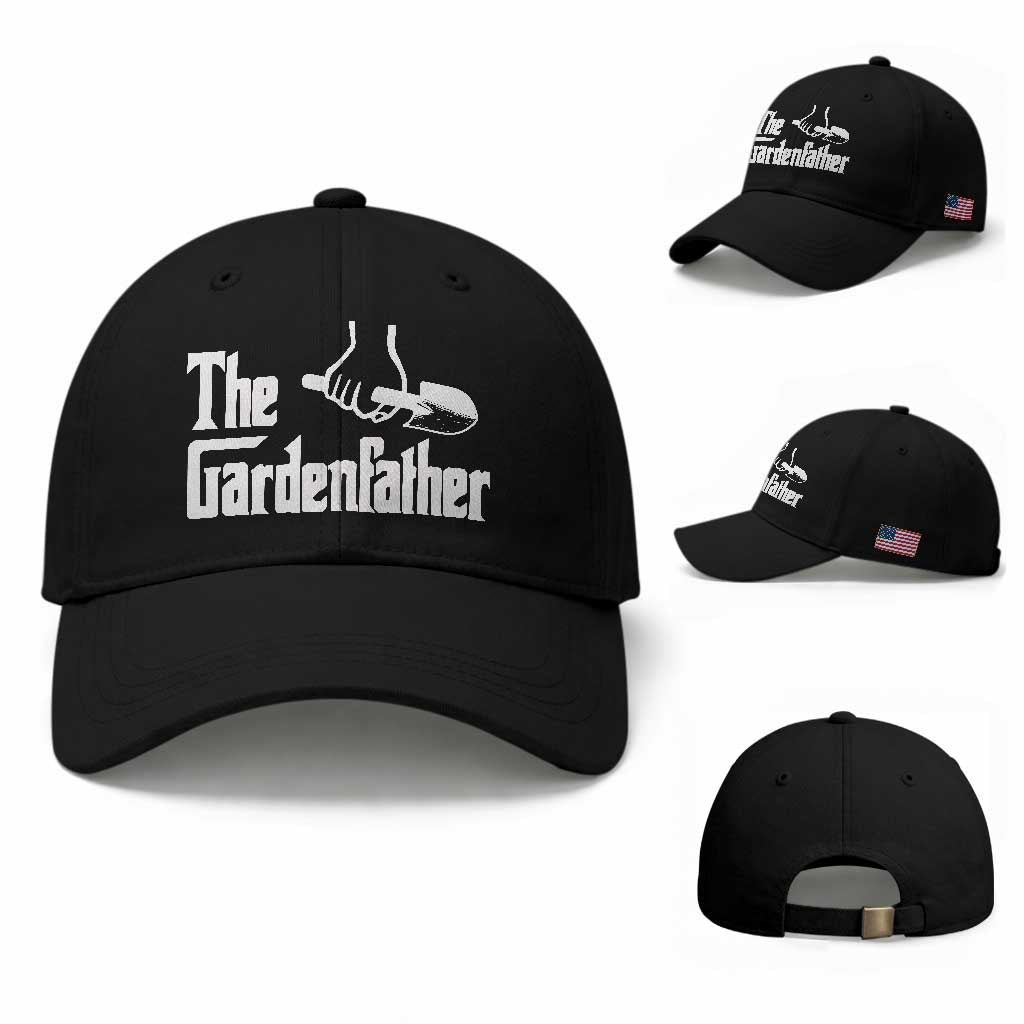 The Gardenfather Baseball Cap Gardener Parody Gardening Fathers Day TS11 Baseball Cap Universal Fit Black Print Your Wear