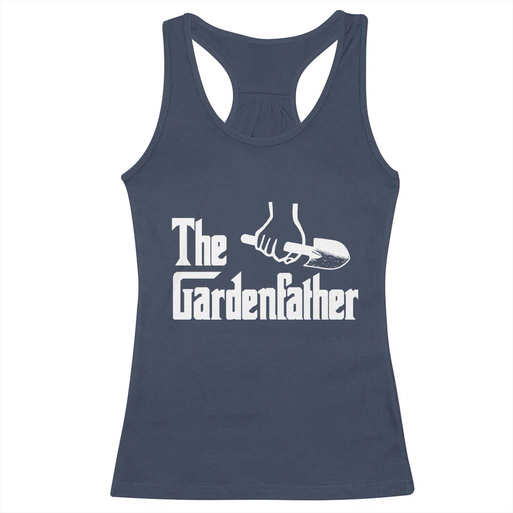 The Gardenfather Racerback Tank Top Gardener Parody Gardening Fathers Day TS11 Navy Print Your Wear