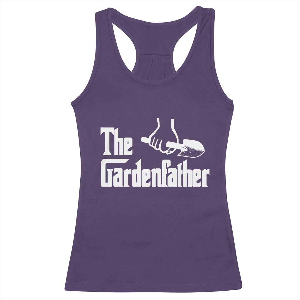 The Gardenfather Racerback Tank Top Gardener Parody Gardening Fathers Day TS11 Purple Print Your Wear