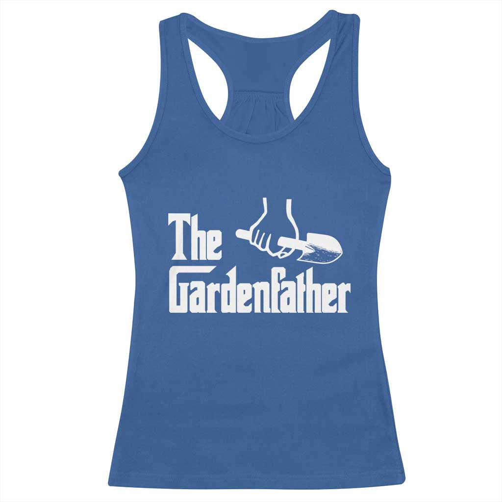 The Gardenfather Racerback Tank Top Gardener Parody Gardening Fathers Day TS11 Royal Blue Print Your Wear