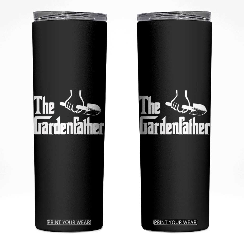 The Gardenfather Skinny Tumbler Gardener Parody Gardening Fathers Day TS11 Black Print Your Wear