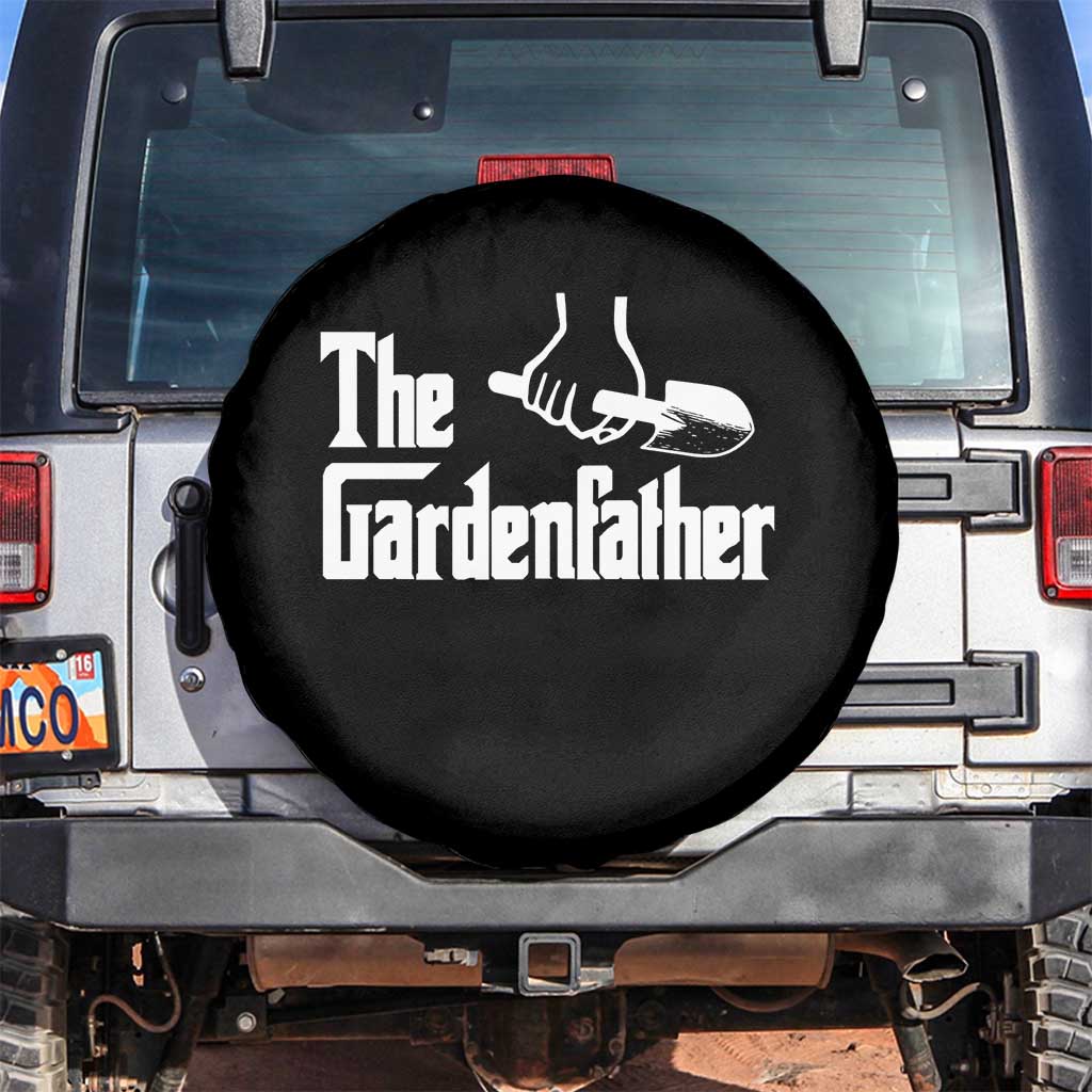 The Gardenfather Spare Tire Cover Gardener Parody Gardening Fathers Day TS11 No hole Black Print Your Wear