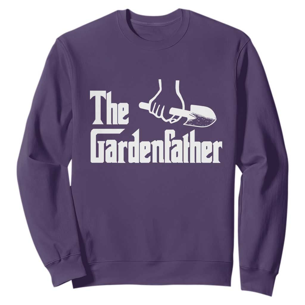 The Gardenfather Sweatshirt Gardener Parody Gardening Fathers Day TS11 Purple Print Your Wear