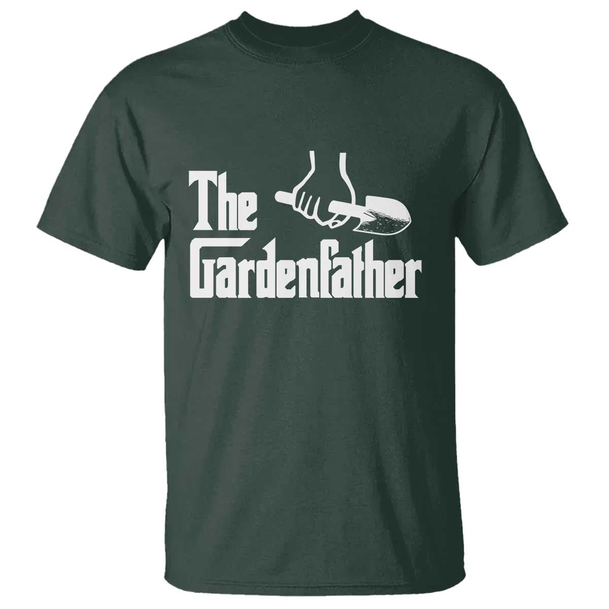 The Gardenfather T Shirt Gardener Parody Gardening Fathers Day TS11 Dark Forest Green Print Your Wear