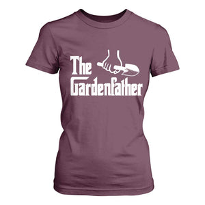 The Gardenfather T Shirt For Women Gardener Parody Gardening Fathers Day TS11 Maroon Print Your Wear