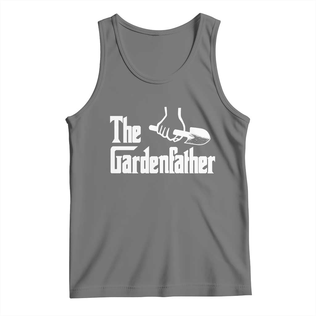 The Gardenfather Tank Top Gardener Parody Gardening Fathers Day TS11 Black Heather Print Your Wear
