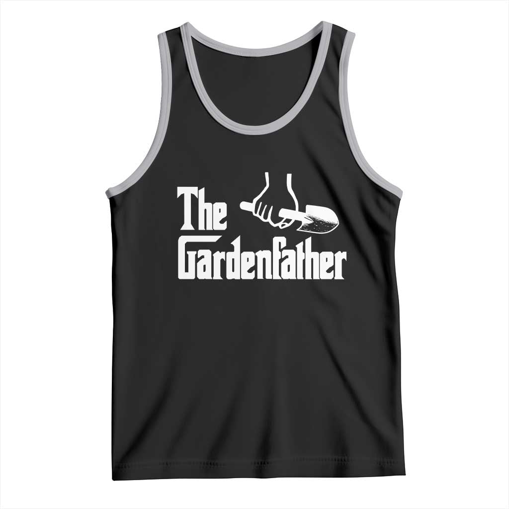 The Gardenfather Tank Top Gardener Parody Gardening Fathers Day TS11 Black Athletic Heather Print Your Wear