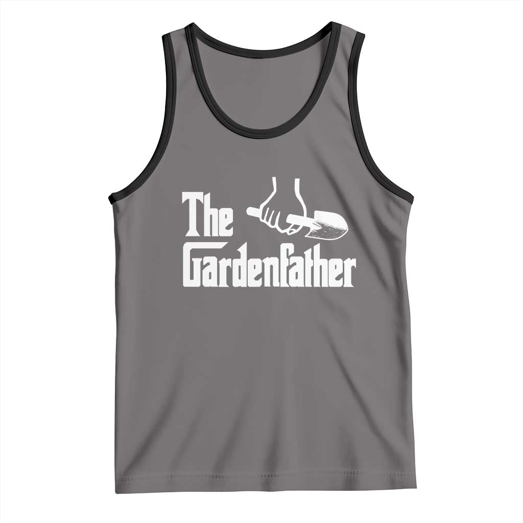 The Gardenfather Tank Top Gardener Parody Gardening Fathers Day TS11 Deep Heather Black Print Your Wear