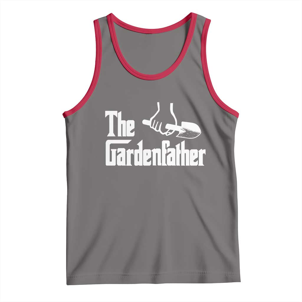 The Gardenfather Tank Top Gardener Parody Gardening Fathers Day TS11 Deep Heather Red Print Your Wear