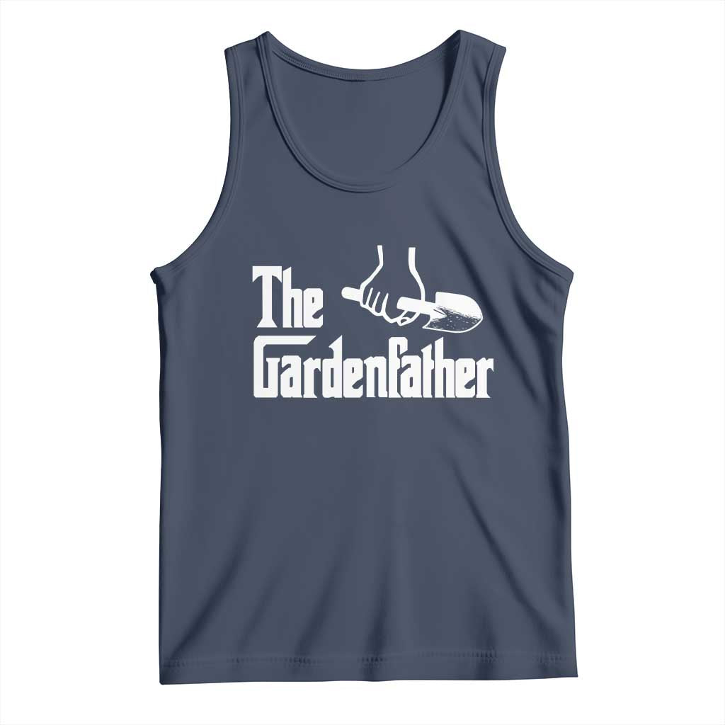 The Gardenfather Tank Top Gardener Parody Gardening Fathers Day TS11 Navy Print Your Wear
