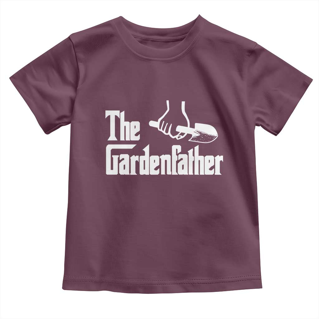 The Gardenfather Toddler T Shirt Gardener Parody Gardening Fathers Day TS11 Maroon Print Your Wear