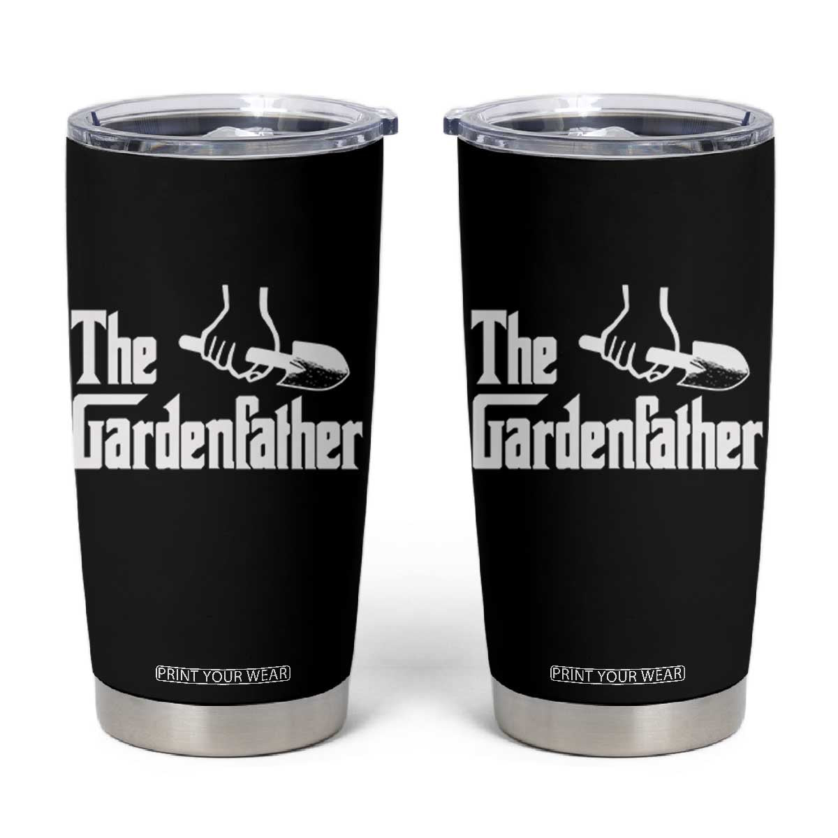 The Gardenfather Tumbler Cup Gardener Parody Gardening Fathers Day TS11 Black Print Your Wear