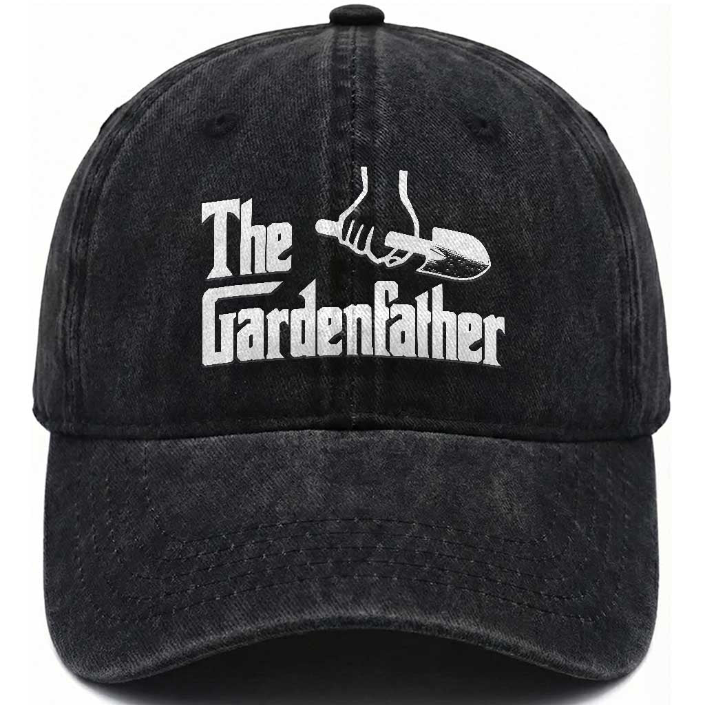 The Gardenfather Washed Cotton Baseball Cap Gardener Parody Gardening Fathers Day TS11 Print Your Wear