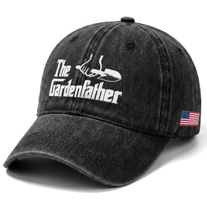 The Gardenfather Washed Cotton Baseball Cap Gardener Parody Gardening Fathers Day TS11 Print Your Wear