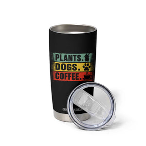 Plants Dogs Coffee Tumbler Cup Retro Gardening And Dog Lover TS11 Print Your Wear