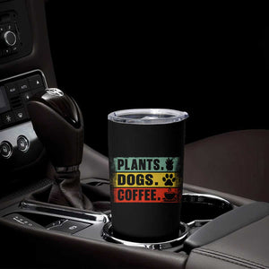 Plants Dogs Coffee Tumbler Cup Retro Gardening And Dog Lover TS11 Print Your Wear