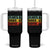 Plants Dogs Coffee Tumbler With Handle Retro Gardening And Dog Lover TS11 One Size: 40 oz Black Print Your Wear