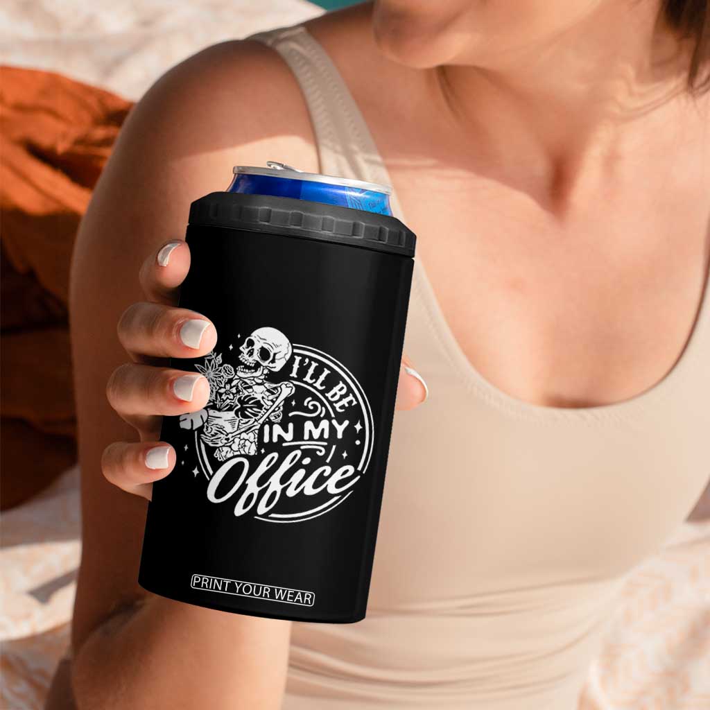 Funny Garden I Will Be In My Office 4 in 1 Can Cooler Tumbler Gardening Fathers Day TS11 Print Your Wear