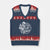 Funny Garden I Will Be In My Office V-Neck Knit Sweater Vest Gardening Fathers Day TS11 Navy Red Print Your Wear
