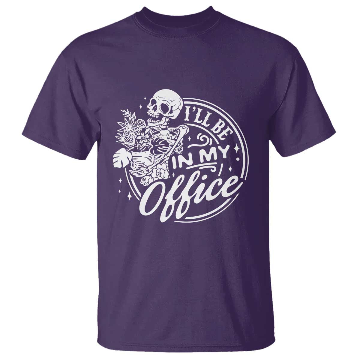 Funny Garden I Will Be In My Office T Shirt Gardening Fathers Day TS11 Purple Print Your Wear