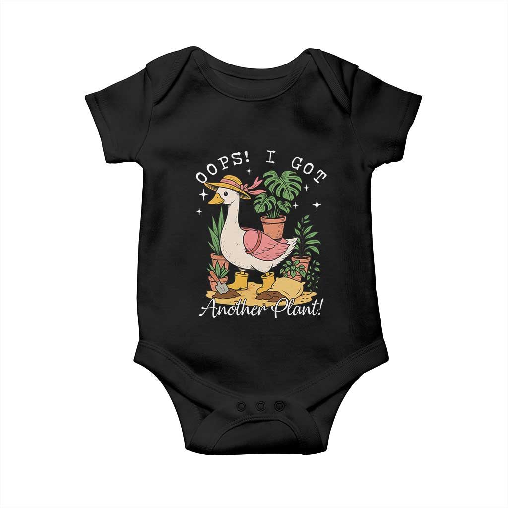 Funny Oops I Got Another Plant Baby Onesie Silly-Goose Gardener Plant Lady TS11 Black Print Your Wear
