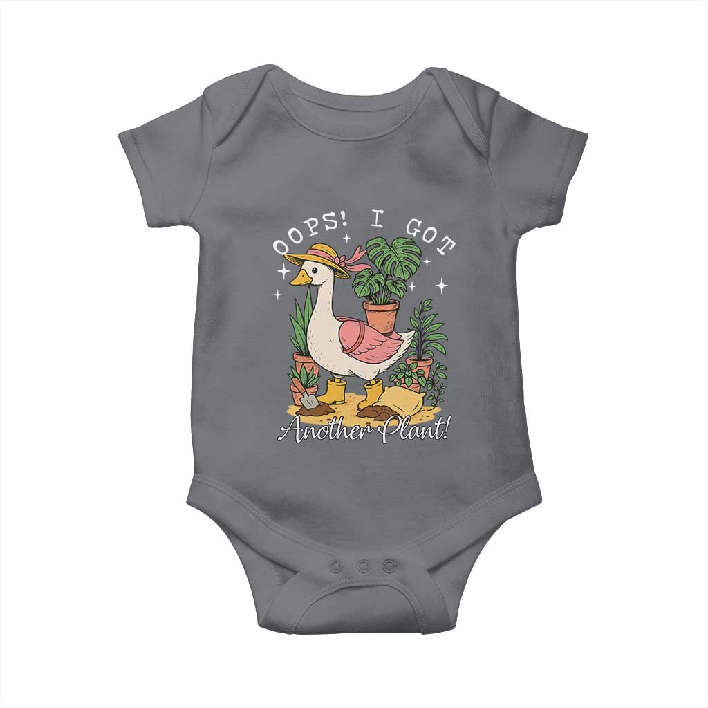 Funny Oops I Got Another Plant Baby Onesie Silly-Goose Gardener Plant Lady TS11 Charcoal Print Your Wear
