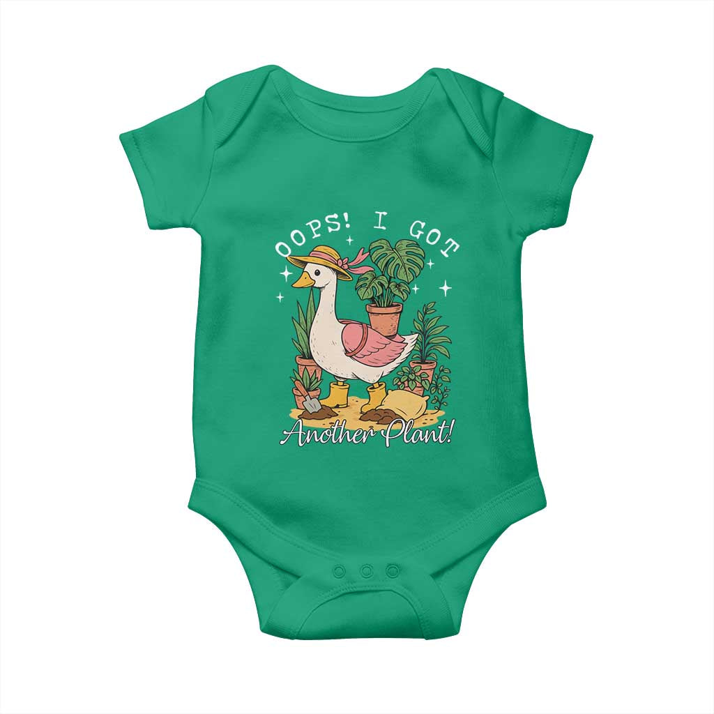 Funny Oops I Got Another Plant Baby Onesie Silly-Goose Gardener Plant Lady TS11 Irish Green Print Your Wear