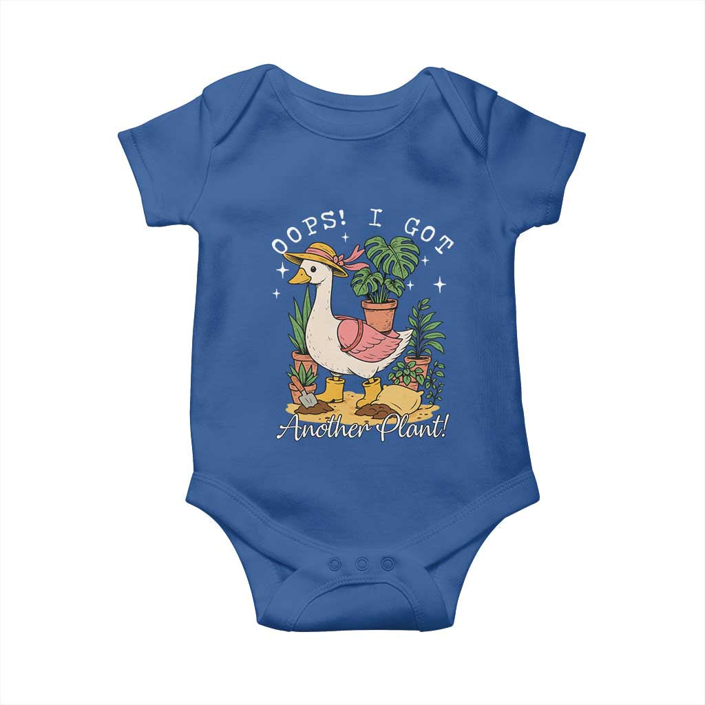 Funny Oops I Got Another Plant Baby Onesie Silly-Goose Gardener Plant Lady TS11 Royal Blue Print Your Wear