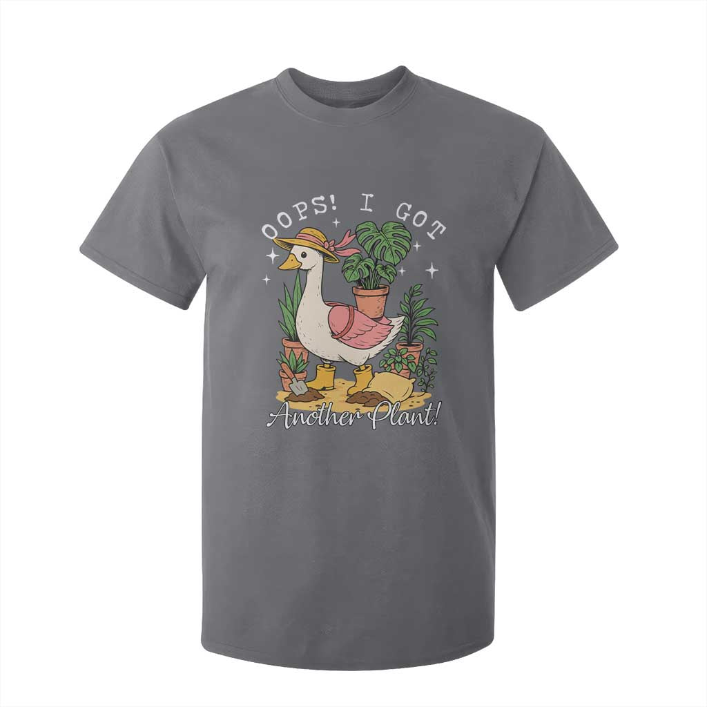 Funny Oops I Got Another Plant T Shirt For Kid Silly-Goose Gardener Plant Lady TS11 Charcoal Print Your Wear