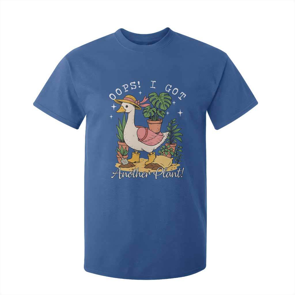 Funny Oops I Got Another Plant T Shirt For Kid Silly-Goose Gardener Plant Lady TS11 Royal Blue Print Your Wear