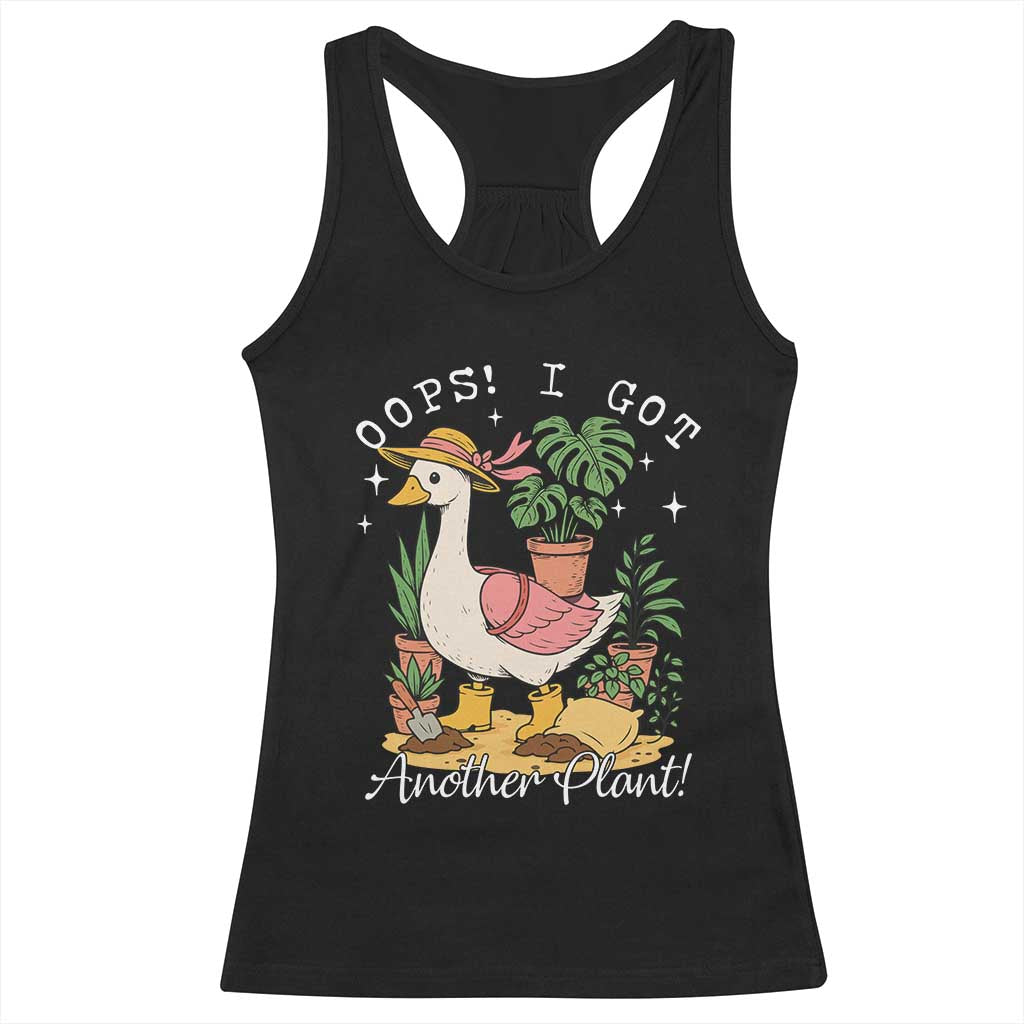 Funny Oops I Got Another Plant Racerback Tank Top Silly-Goose Gardener Plant Lady TS11 Black Print Your Wear