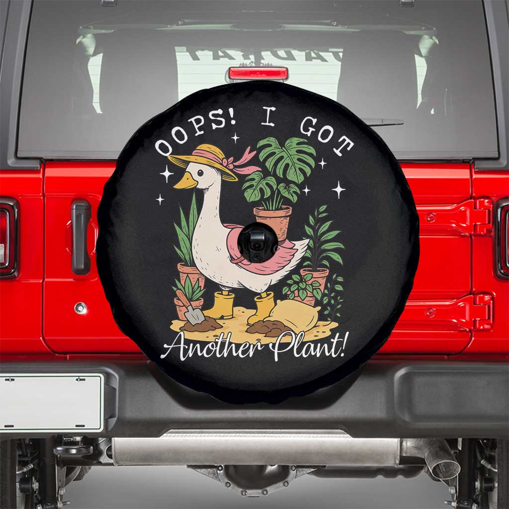 Funny Oops I Got Another Plant Spare Tire Cover Silly-Goose Gardener Plant Lady TS11 Black Print Your Wear