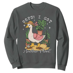 Funny Oops I Got Another Plant Sweatshirt Silly-Goose Gardener Plant Lady TS11 Dark Heather Print Your Wear