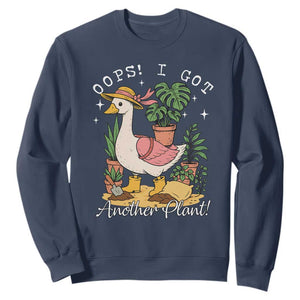 Funny Oops I Got Another Plant Sweatshirt Silly-Goose Gardener Plant Lady TS11 Navy Print Your Wear