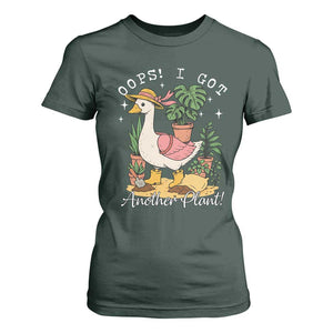 Funny Oops I Got Another Plant T Shirt For Women Silly-Goose Gardener Plant Lady TS11 Dark Forest Green Print Your Wear