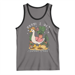 Funny Oops I Got Another Plant Tank Top Silly-Goose Gardener Plant Lady TS11 Deep Heather Black Print Your Wear